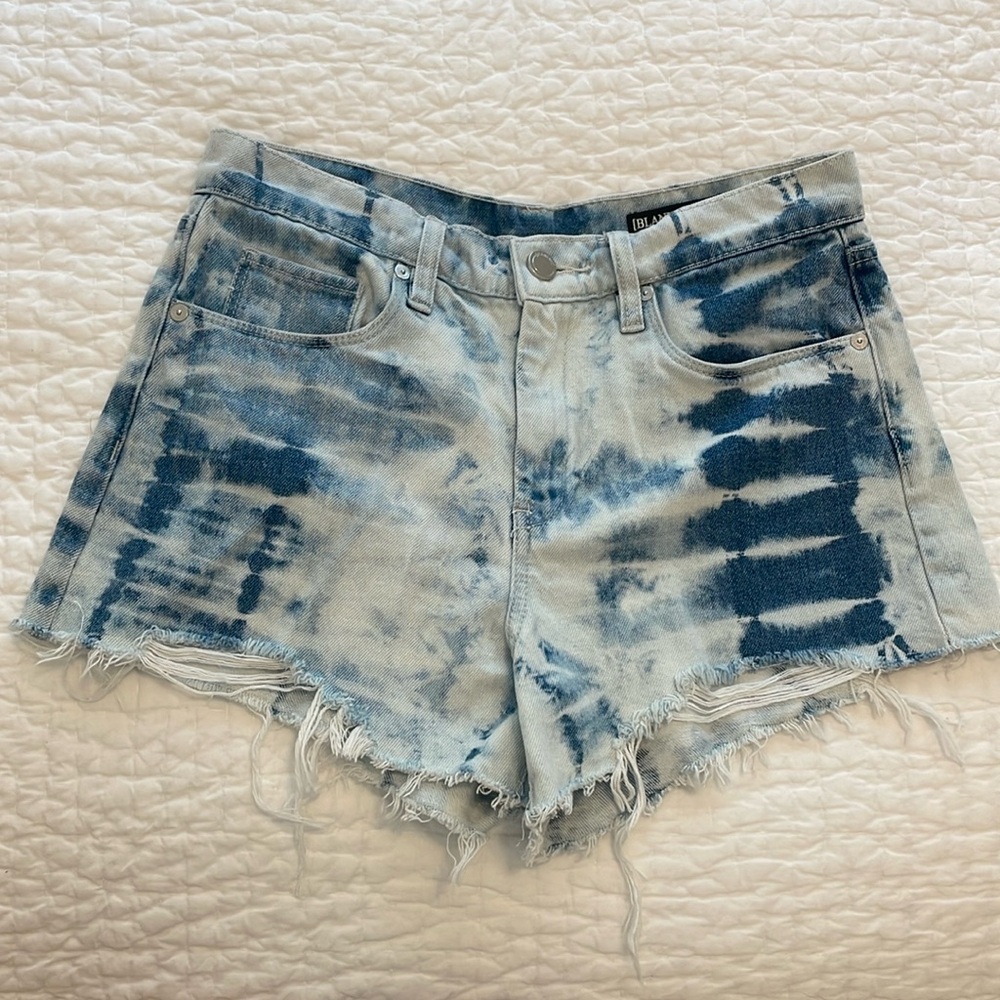 Blank NYC denim tie dye shorts